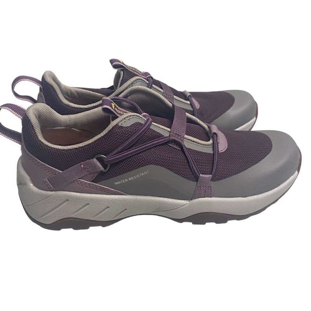 ROCKPORT Women’s Water Resistant Pull on Sneaker Tennis Shoes Purple Gray Size 7